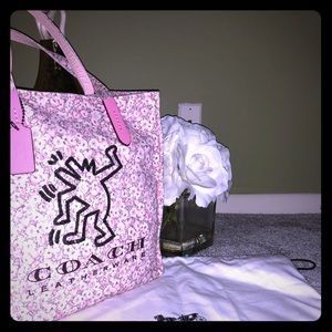 Coach x Keith Haring Dancing Dog Canvas Tote